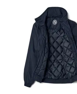 Coats & Jackets Detský bluzón, tmavomodrý s výšivkou s motívom koňa