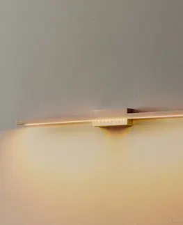 Nástenné svietidlá quitani Nástenné svietidlo Quitani LED Tolu, nikel, 65 cm