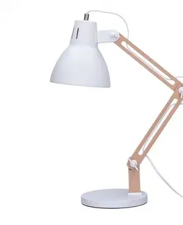 Stolové lampy Solight WO54-W Stolná lampa Falun, biela