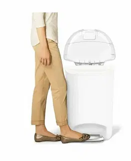 Odpadkové koše Simplehuman Pedálový odpadkový kôš, 50 l, biela