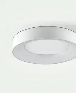 Stropné svietidlá EVN Stropné LED svietidlo Sauro, Ø 40 cm, biela
