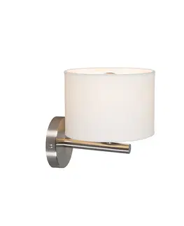 Nastenne lampy Moderné nástenné svietidlo biele okrúhle - VT 1