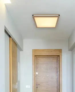 Stropné svietidlá Globo Karla štvorcové stropné LED svietidlo 45x45 cm
