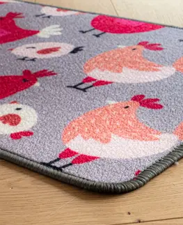 Koberce a rohožky Kuchynský koberec s motívom sliepočiek