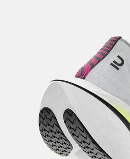pánske tenisky Pánska bežecká obuv Kiprun KD900X s karbónovým plátom biela