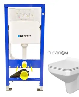 Kúpeľňa GEBERIT DuofixBasic bez tlačidla + WC CERSANIT CLEANON COMO + SEDADLO 458.103.00.1 X CO1