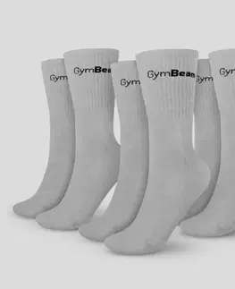 Spodné prádlo a plavky GymBeam Ponožky 3/4 Socks 3Pack Grey  XL/XXL