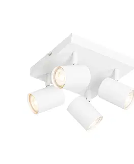 Bodove svetla Moderné stropné svietidlo biele nastaviteľné na 4 svetlá - Jeana