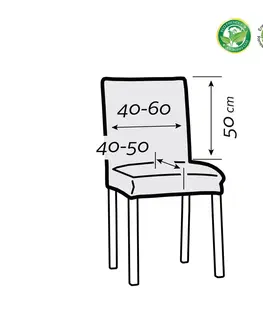 Doplnky do spálne Forbyt Napínací poťah na sedák stoličky ESTIVELLA hnedá