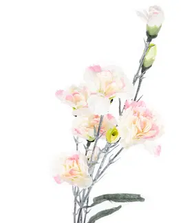 Kvety Umelá kvetina drobné Karafiáty, ružová, 60 cm