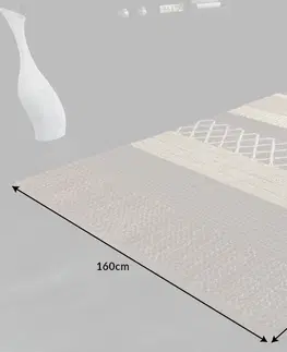 Koberce LuxD Dizajnový koberec Panay 230 x 160 cm hnedý - konope a vlna