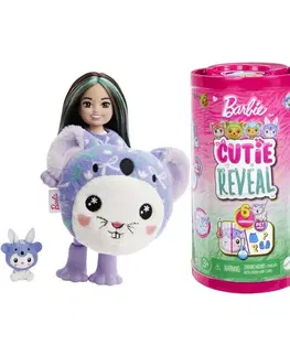 Hračky bábiky MATTEL - Barbie Cutie Reveal Chelsea V Kostýme - Zajačik Vo Fialovom Kostýme Koaly