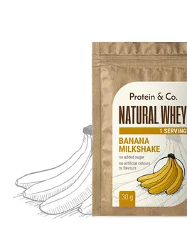Športová výživa Protein&Co. NATURAL WHEY 30 g Zvoľ príchuť: Banana milkshake