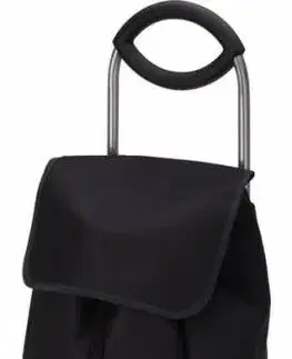 Nákupné tašky a košíky Kinekus Taška nákupná na kolieskach 30L čierna