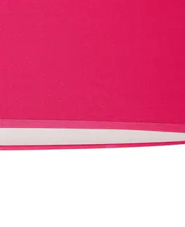 Stropné svietidlá Euluna Euluna deka na kolieskach, látkový odtieň ružový, Ø 40 cm
