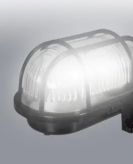 Moderné vonkajšie stropné svietidlá Kanálové svietidlo Oval -7040T/P 25164 E27 IP54 10W 4500K