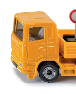 Hračky - dopravné stroje a traktory SIKU - Blister - Nákladné vozidlo s dopravnými značkami