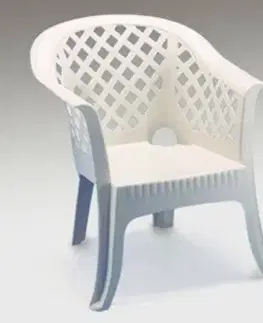 Záhradné stoličky a kreslá Kinekus Kreslo LARIO, biele