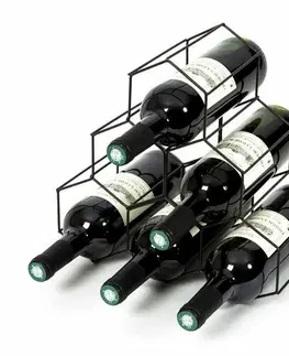 Stojany na víno Compactor Stojan pre 6 fliaš vína, 28 x 28 x 4,5 cm, matná oceľ