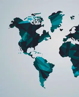 Samolepiace tapety Samolepiaca tapeta mapa sveta vo vektorovej grafike
