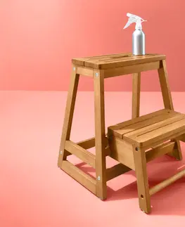 Kitchen & Dining Room Chairs Sklopný schodík z masívneho dreva