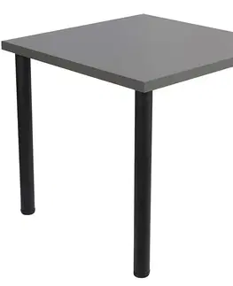 Jedálenské stoly Stôl Ron 80x80 grafit