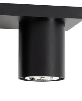 Bodove svetla Moderné stropné bodové svietidlo čierne 2-svetlo - Tubo