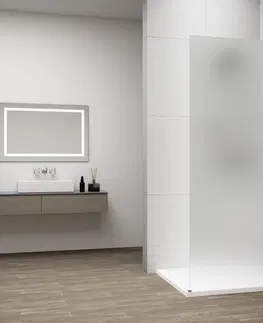 Sprchové dvere POLYSAN - ESCA CHROME jednodielna sprchová zástena na inštaláciu k stene, matné sklo, 1100  ES1111-01