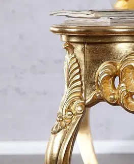 Konferenčné stolíky LuxD Luxusný toaletný stolík Veneto zlatý