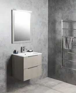 Kúpeľňa SAPHO - CIRASA umývadlová skrinka 58x54x39cm, dub strieborný CR592-1111