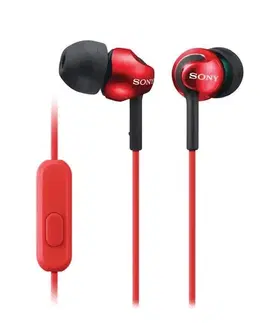 Slúchadlá Sony MDR-EX110AP slúchadlá s handsfree, červená