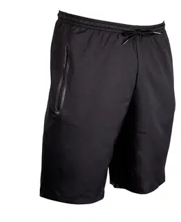 nohavice Futbalové šortky s vreckami na zips VIRALTO ZIP čierne