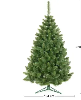 Vianočné stromčeky NABBI Christee 12 vianočný stromček 220 cm zelená