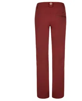 Dámske nohavice Dámske outdoorové nohavice Kilpi DANNY-W tmavo červená 34