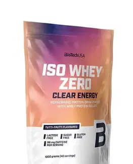 Srvátkový izolát (WPI) Iso Whey Zero Clear Energy - Biotech USA 1000 g Tutti Frutti