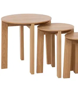 Konferenčné stolíky s úložným priestorom Stôli matt oak