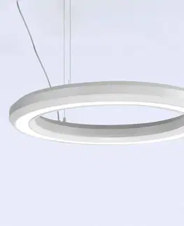 Závesné svietidlá Marchetti LED závesné svietidlo Materica spodné Ø 60 cm biele