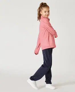 nohavice Dievčenská športová súprava modro-ružová