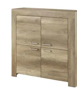 Komody a skrinky Komoda SYKY SK120 country šedá