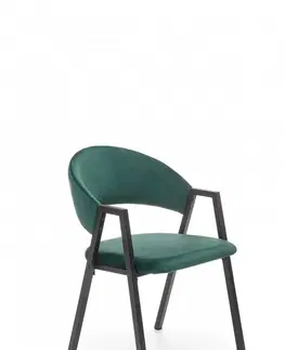 Stoličky Jedálenské kreslo K473 Halmar Zelená