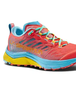 Dámska obuv Dámske trailové topánky  La Sportiva Jackal II Woman Hibiscus/Malibu Blue - 41