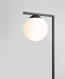 Stojacie lampy ALDEX Stojaca lampa Zac s guľovým tienidlom, čierna