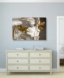 Obrazy anjelov Obraz soška hrajúceho anjela