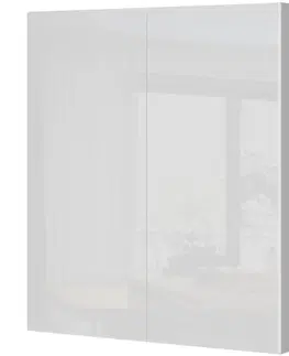 Kuchynské skrinky visiace Kuchynská skrinka Infinity V9-80-2K/5 Crystal White