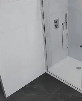 Vane MEXEN/S - Pretoria otváracia sprchovací kút 70x80, sklo transparent, chrom + vanička 852-070-080-01-00-4010