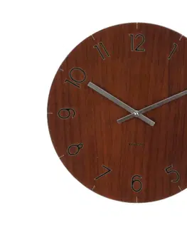Hodiny Nástenné hodiny KA5619afk, Karlsson Wood Dark, 40cm