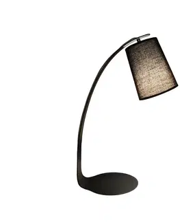Lampy    108008 - Stolná lampa GALLANT 1xE27/11W/230V čierna/hnedá 