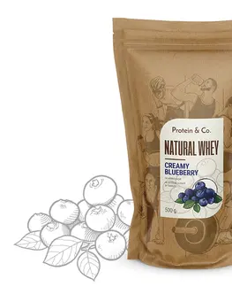 Športová výživa Protein&Co. Natural Whey 1 kg Váha: 500 g, Zvoľ príchuť: Creamy blueberry