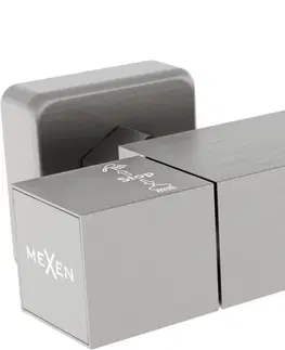 Kúpeľňové batérie MEXEN - Cube termostatická sprchová batéria grafit 77200-66