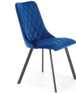 Čalúnené stoličky Stolička W164 navy blue